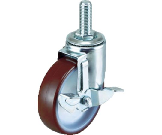 エアーキャスターねじ込みタイプ（自在車S付）100mm ナイロンホイール