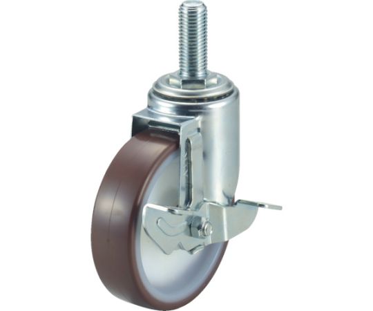 エアーキャスターねじ込みタイプ（自在車S付）荷重60 車輪径100幅28