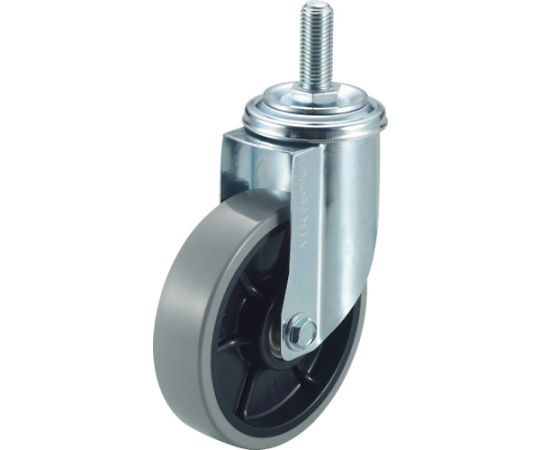 エアーキャスターねじ込みタイプ（自在車） 荷重120 車輪径100幅32