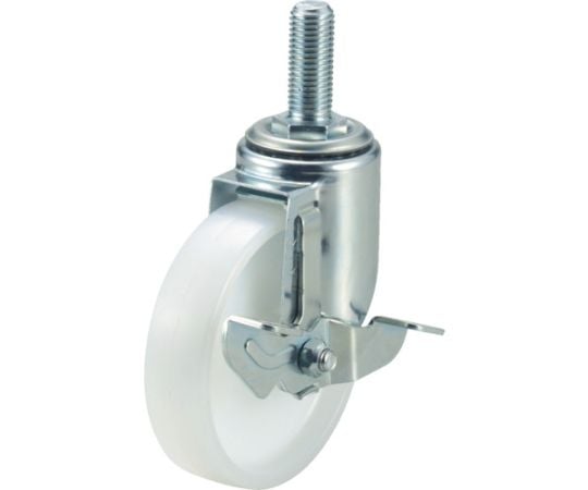 エアーキャスターねじ込みタイプ（自在車S付）荷重70 車輪径100幅25