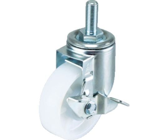 エアーキャスターねじ込みタイプ（自在S付）100mm ナイロン（B入）車