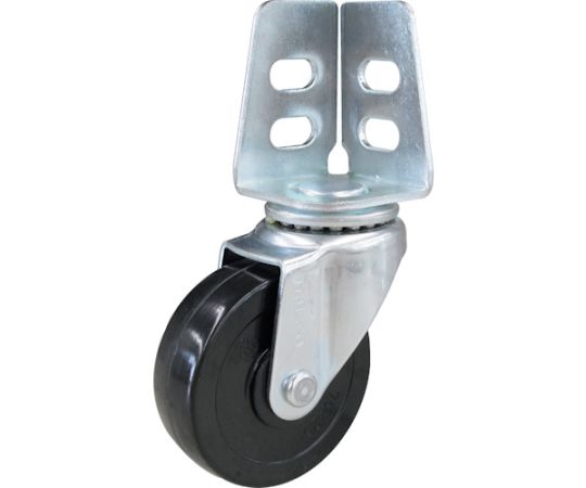 アングル式ゴムキャスター　自在　Φ75