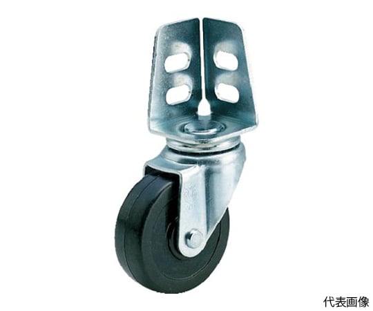 アングル式ゴムキャスター　自在　Φ100