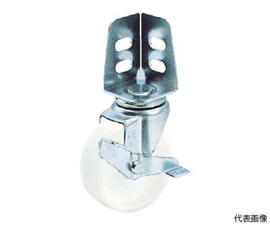 アングル式ナイロンキャスター　自在S付き　Φ100