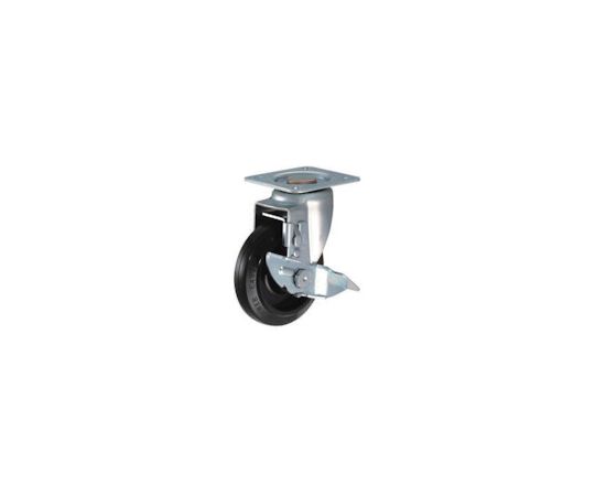 静シリーズ　S型自在　SP付　ゴム車B入り125mm