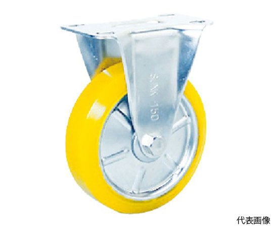 ステンレスキャスター　制電性ウレタン車輪付固定