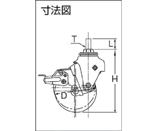 61-3164-57 クッションねじ式自在SP付ウレタン車M12XP1.75線径2.3mm