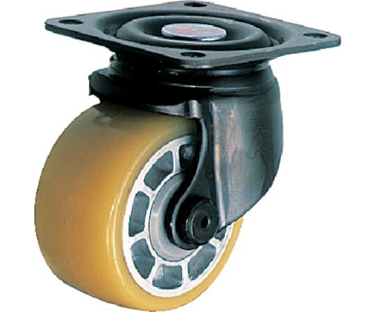 低床式　重荷重用　自在　ウレタン車B入り75mm