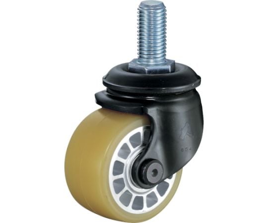 低床式重荷重用ねじ式ウレタン車B入り65mm　M20XP2.5