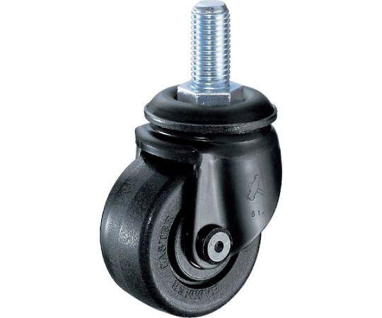 低床式重荷重用ねじ式ナイロン車B入り65mm　M20XP2.5