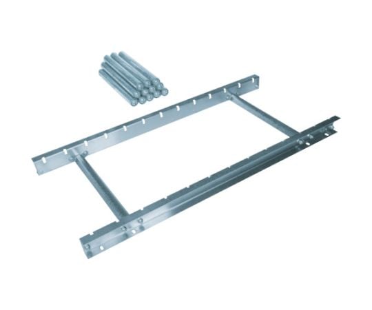 スロットインSUSローラコンベヤMUS型Ф38×1T　幅400　2M