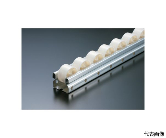 流動棚用ホイールコンベヤ　樹脂製Φ36　P40XL2400