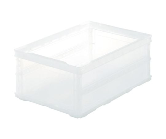 オリコン 薄型折りたたみコンテナスケルコン 30L 透明