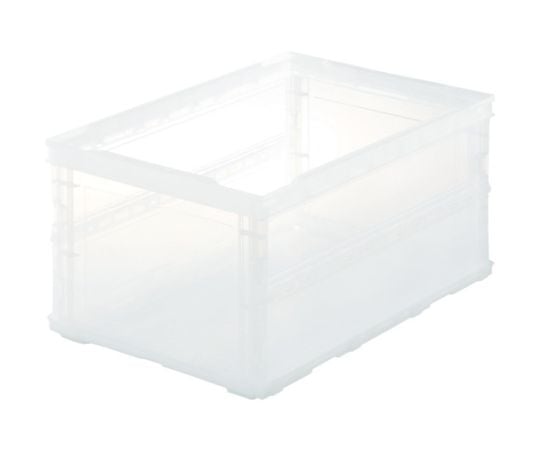 オリコン 薄型折りたたみコンテナスケルコン 40L 透明