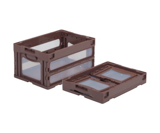 折りたたみコンテナー 559040 マドコンO-40Bブラウン