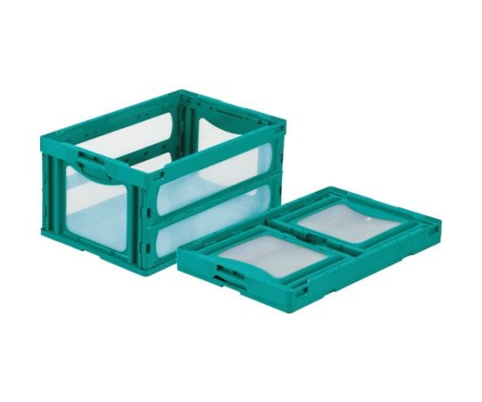 折りたたみコンテナー 559070 マドコンO-75Bグリーン