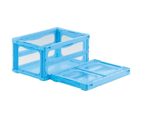 折りたたみコンテナー 559160 マドコンライトO-40Bブルー