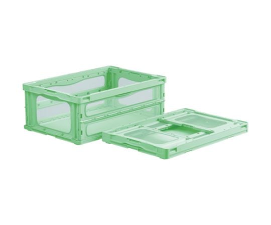 折りたたみコンテナー 559210 マドコンライトO-55Bグリーン