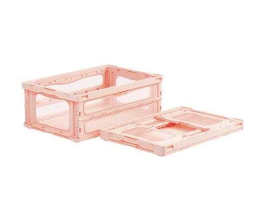 折りたたみコンテナー 559210 マドコンライトO-55Bピンク