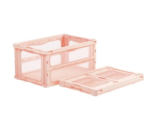 折りたたみコンテナー 559190 マドコンライトO-75Bピンク