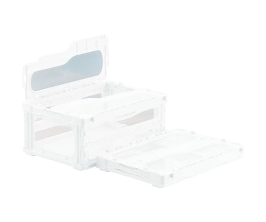 フタ一体型折りたたみコンテナー 559130 マドコンライトC-30Bホワイト