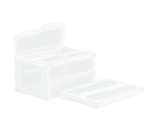 フタ一体型折りたたみコンテナー 559180 マドコンライトC-75Bホワイト