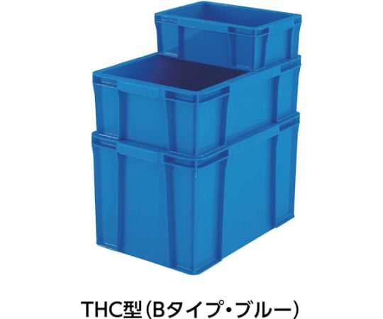 61-3185-95 THC型コンテナ 有効内寸375X245X244 透明 THC24B TM