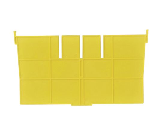 F型コンテナF-12用短手用仕切板　外寸：243×136　黄