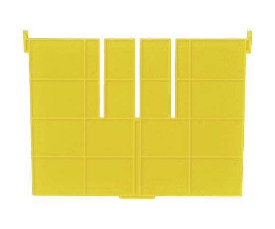 F型コンテナF-17用短手用仕切板　外寸：243×183　黄