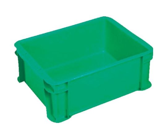 S型コンテナ　W365×D270×H133　緑　緑