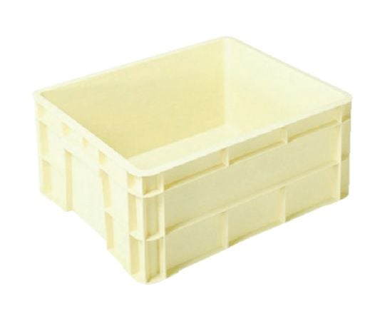 S型コンテナ　W521×D436×H222　薄黄　薄黄