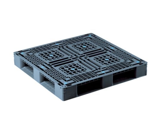 リサイクルプラスチックパレット 812900 D4ー1111-2S ブラック