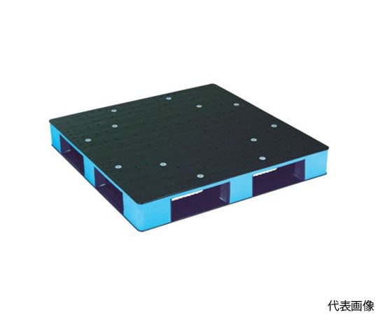 リサイクルパレット 567334 HB-D4・1111SC片面四方差しBK/G 黒