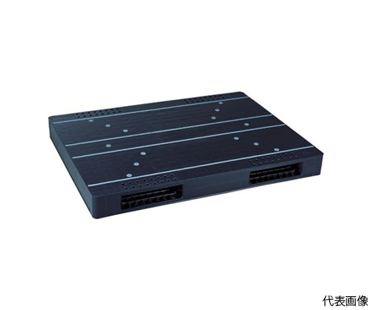 リサイクルパレット 575780 JCK-R2・150150両面二方差し自動倉庫対応 黒