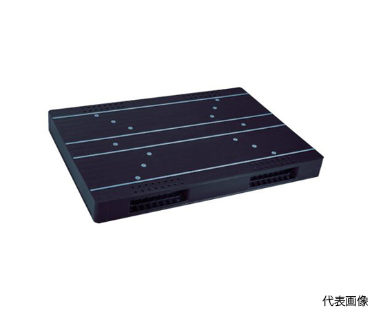 リサイクルパレット 579627 JCK-R2・130160両面二方差し 黒