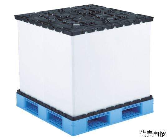 リターナブルパレットボックス 812203 スマートパックL1111-710H-3ブルー/ブラック