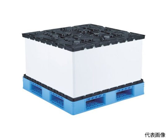 リターナブルパレットボックス 812132 スマートパックL1111-710H-7ブルー/ブラック