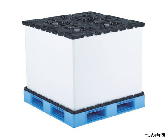 リターナブルパレットボックス 812132 スマートパックL1111-1050H-7ブルー/ブラック