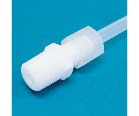 PTFEチューブ継手"TOMBO No.9510-H" メイルコネクタ 適応チューブ外径6mm ねじサイズRc3/8　9510H-MC6-3