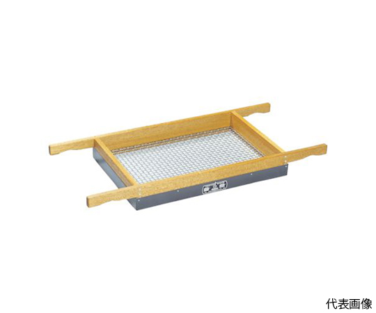 61-3237-97 木枠ふるい φ400X600XH70 106mm WD-4-6-70-02 【AXEL