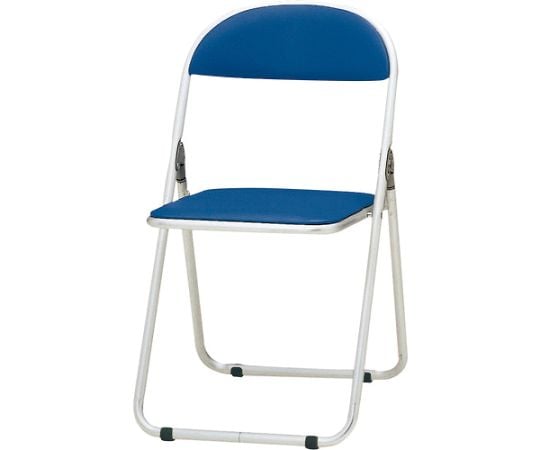 パイプ椅子 シリンダ機能付 アルミパイプ ブルー CF-700-BL