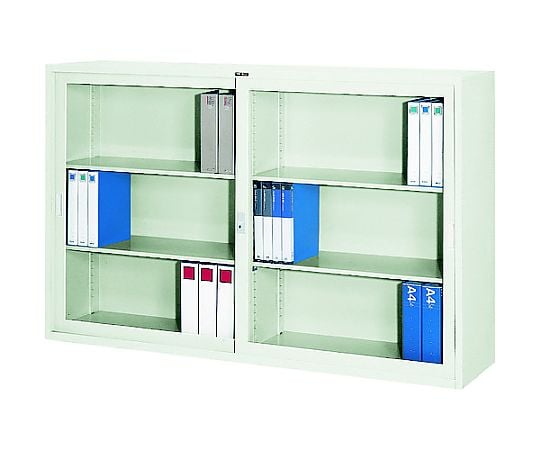 スタンダード書庫（A4判D400）ガラス引違W1760XH1110