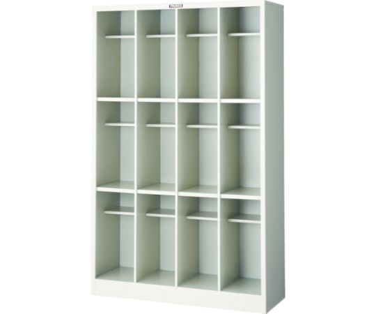 長靴対応オープンシューズケース　12人用　中棚付