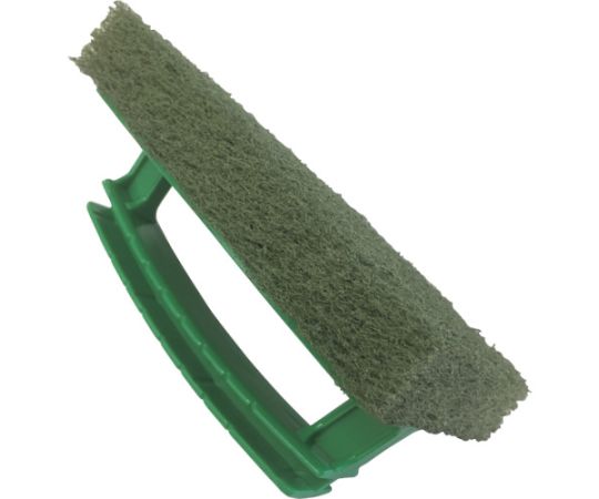 たわし ハンドブラシ（一体型タイプ） 緑パッド 95×150mm H/BRUSH GRE