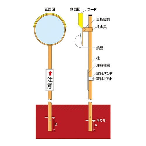 61 3440 14 カーブミラー 丸型1面鏡 丸ss80 埋込用ポール付 ステンレス製 Axel アズワン 61 3440 14 カーブミラー 丸型1面鏡 丸ss80 埋込用ポール付 ステンレス製 Axel アズワン