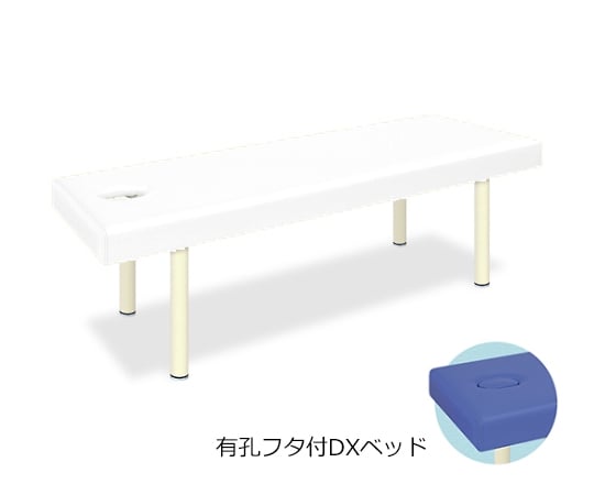 61-3460-75有孔フタ付DXベッド 幅70×長さ180×高さ60cm 白TB-581