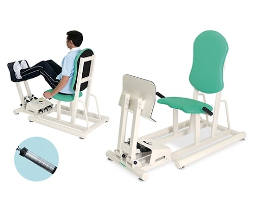 レッグプレスⅡ 幅45(全幅60)×奥行114×座高32/42(全高107)cm アイボリー