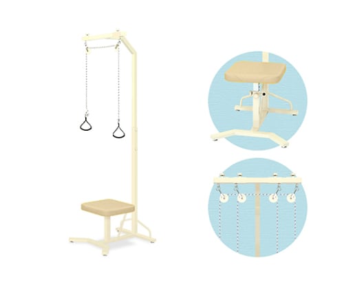 M型上肢運動台 幅66×奥行68×高さ228cm アイボリー