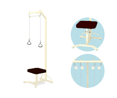 M型上肢運動台 幅66×奥行68×高さ228cm 茶