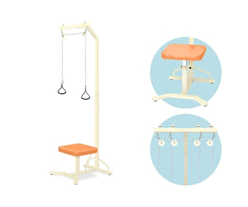 M型上肢運動台 幅66×奥行68×高さ228cm オレンジ